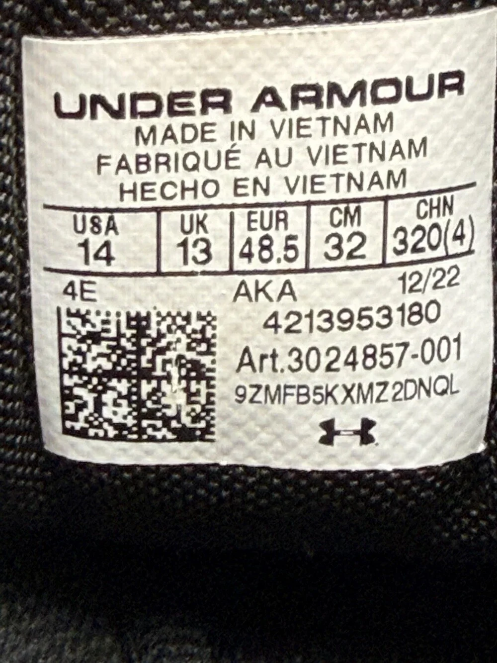 N/A under armour